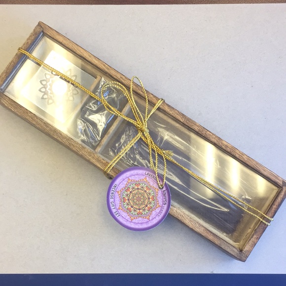 Karma Scents Other - Karma Scents Incense Sticks + Cones + Metal Holder + Wooden Box NIP